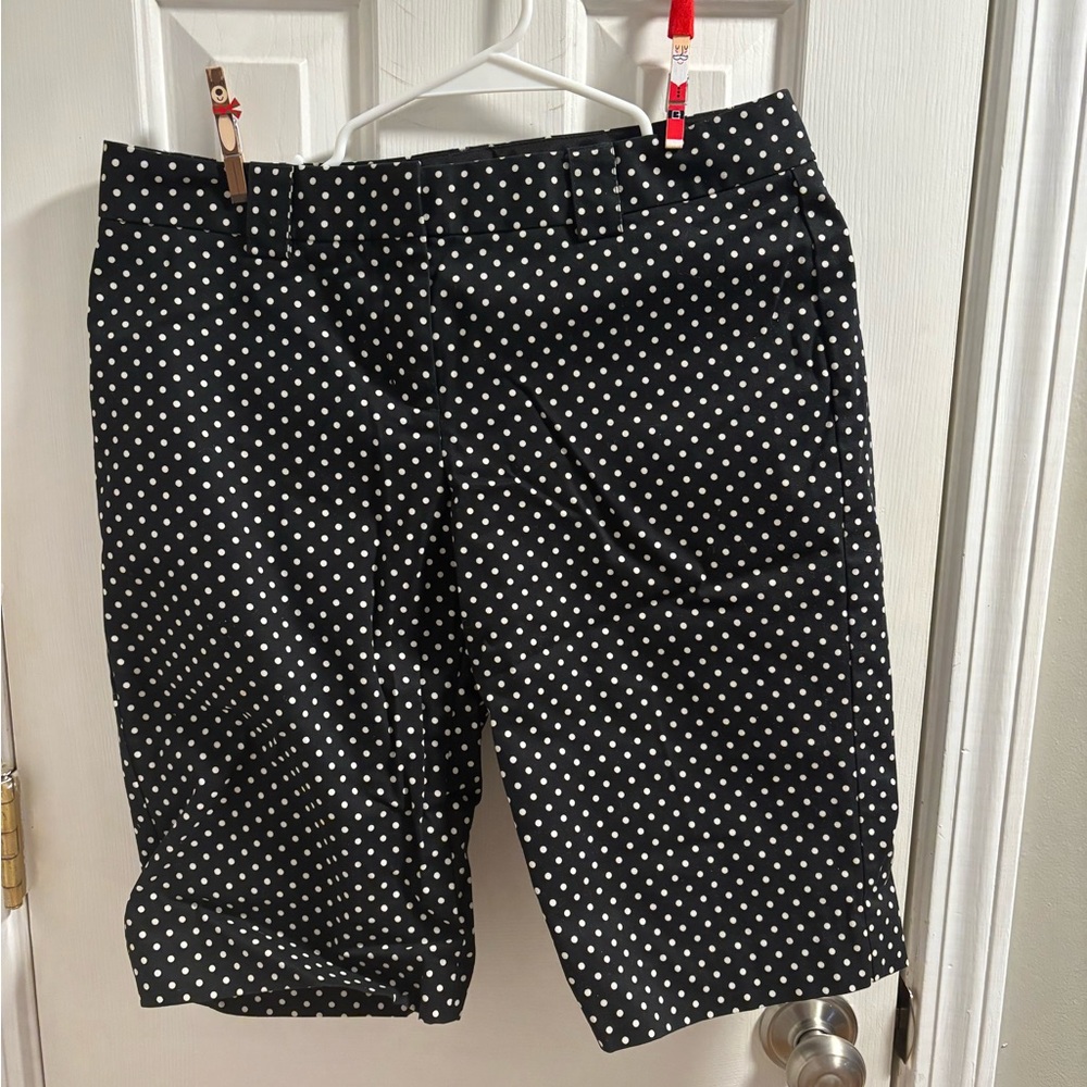 Express Black and White Polka Dot Shorts size 8